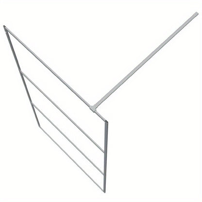 Douchewand – Douchedeur – Douchewand Inloopdouche – Douchepaneel – Zilver – Gehard Veiligheidsglas – 100x195 cm – Eenvoudige Montage