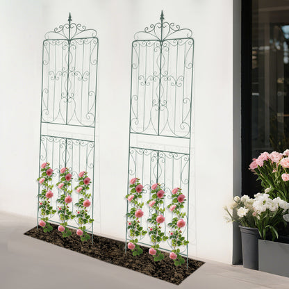 Garden Trellises, Iron Garden Trellis, 2pcs Trellises