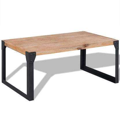 Coffee table 100x60x45cm solid acacia wood This Rectangular Solid Acacia Coffee Table is a lovely focal point bringing together functionality and style for any living area indoors or out without taking over your space making