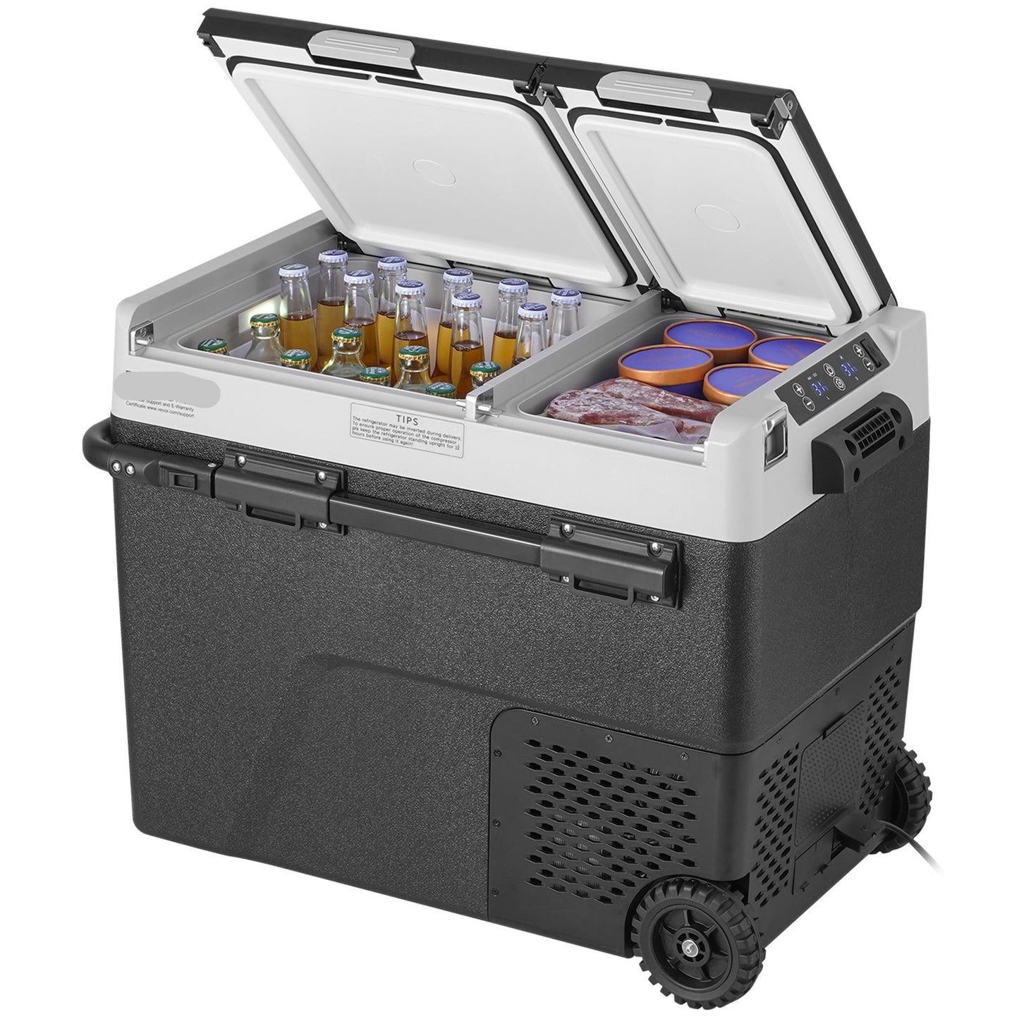 Draagbare Compressor Koelkast – Mobiele Koelbox – Camping Koelkast – Vriesbox – 58 Liter – Fluisterstil – Instelbare Temperatuur