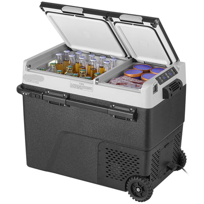 Draagbare Compressor Koelkast – Mobiele Koelbox – Camping Koelkast – Vriesbox – 58 Liter – Fluisterstil – Instelbare Temperatuur