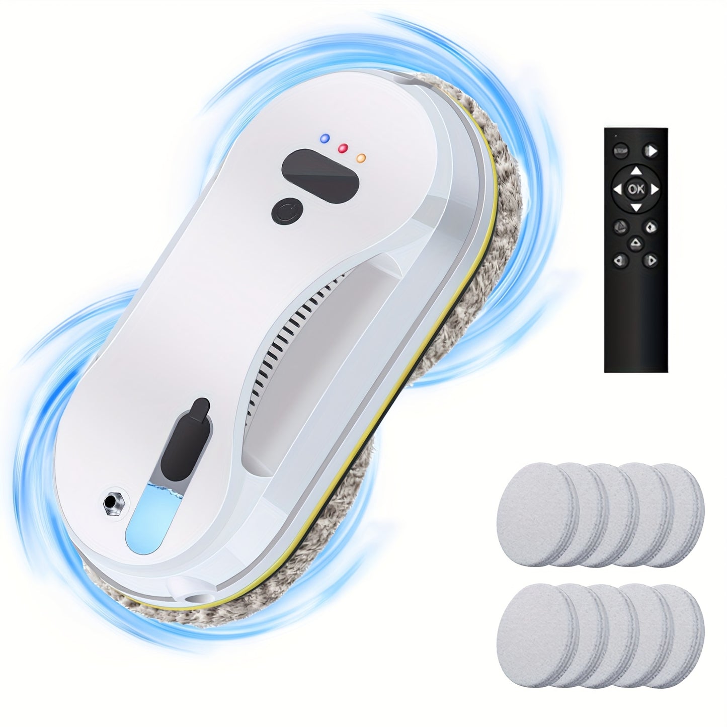 Raamrobot – Ramenwasser – Ruitenreiniger – Raamwisser – Window Cleaner – Krachtige Zuigkracht 5600Pa – Automatische Waterverneveling Met Afstandsbediening