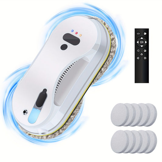 Raamrobot – Ramenwasser – Ruitenreiniger – Raamwisser – Window Cleaner – Krachtige Zuigkracht 5600Pa – Automatische Waterverneveling Met Afstandsbediening