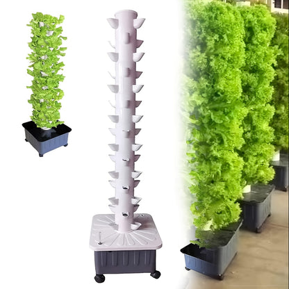 Hydrocultuurset – Hydrocultuursysteem – Aeroponisch Kweekstation – Hydroponisch Grow Kit – Binnen Tuinier Set – 45 Plantengaten – Automatische Waterpomp – Afneembaar Waterreservoir
