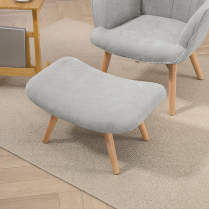 Fauteuil – Armstoel – Leesstoel – Loungefauteuil – Zithoekstoel – Hoog Rugleuning – Houten Poten