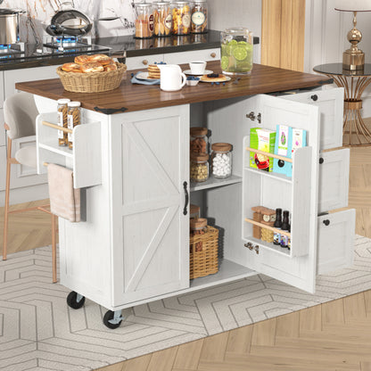 Keukentrolley – Keukenwagen – Serveerwagen – Keukenkast – Eetkamerwagen – Uitbreidbaar Werkblad – Hardhouten Houtfineer