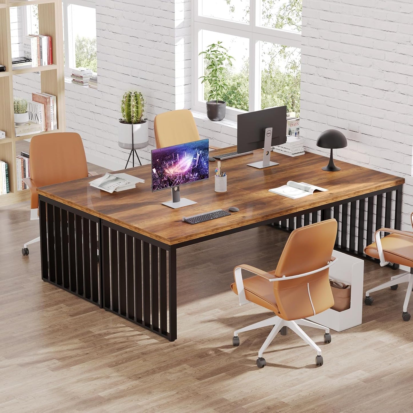 Computertafel – Bureau – Werkplek – PC Tafel – Kantoor Tafel – 180 cm Breed – Stevig Metalen Frame