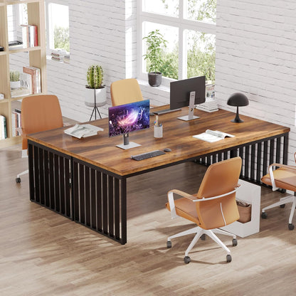 Computertafel – Bureau – Werkplek – PC Tafel – Kantoor Tafel – 180 cm Breed – Stevig Metalen Frame