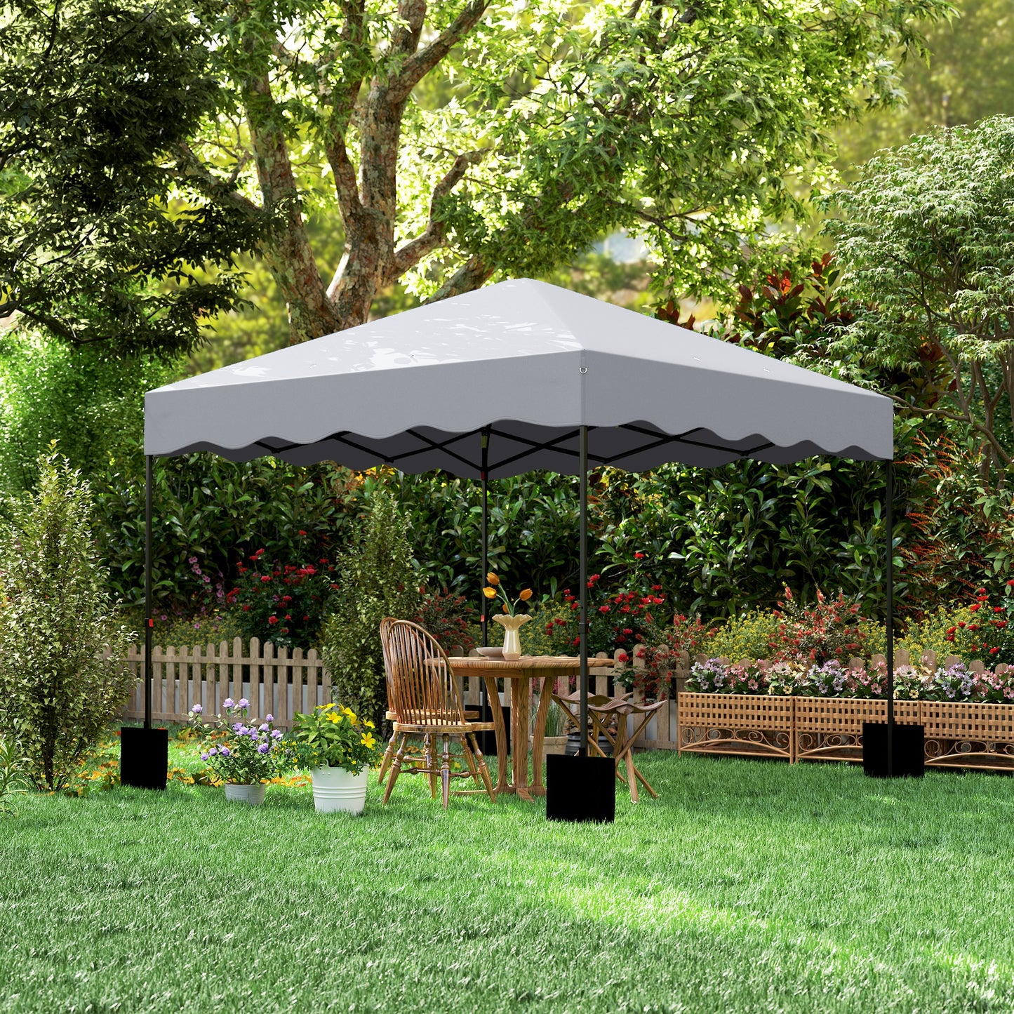 Partytent – Paviljoen – Feesttent – Tuinent – Vouwtent – 3x3 Meter – Waterdicht Oxford Stof Met UPF50+ UV-Bescherming