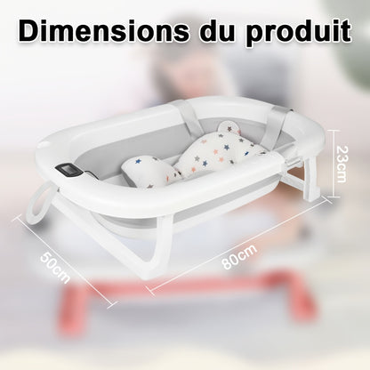 Hondenbadkuip – Opvouwbaar Huisdierenbad – Draagbaar Hondenbad – Badkuip Met Afvoerklep – Wasmand – Ruimtebesparend – 76x45x18 cm – Stevig Waterafstotend PP-Materiaal - Grijs