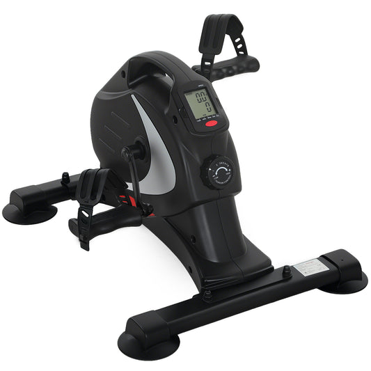 Mini Hometrainer – Stoelfiets – Bureaufiets – Beentrainer – Fietstrainer – 8 Weerstandsniveaus – Compact Metaal & Kunststof Design