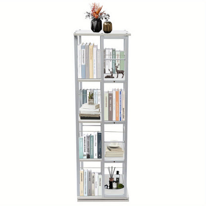 Boekenrek – Boekenkast – Vakkenkast – Boekenplank – Opbergrek – 4-laags – Wit – Hoogwaardig Hout – Draagvermogen 30 kg per plank