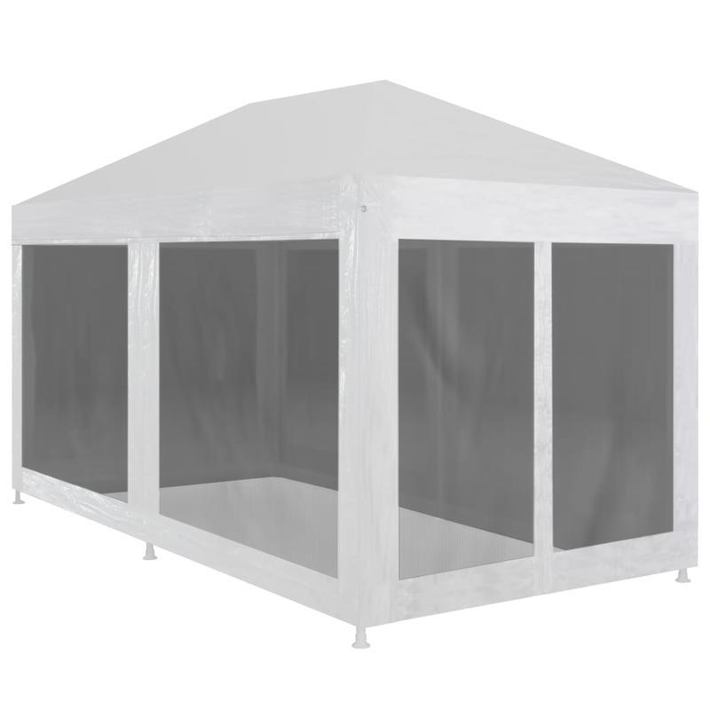 feesttent – partytent – paviljoen – tuintent – eventtent – 6x3m – 6 zijwanden van gaas – stevige kunststof constructie – all-weather bescherming