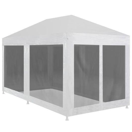feesttent – partytent – paviljoen – tuintent – eventtent – 6x3m – 6 zijwanden van gaas – stevige kunststof constructie – all-weather bescherming