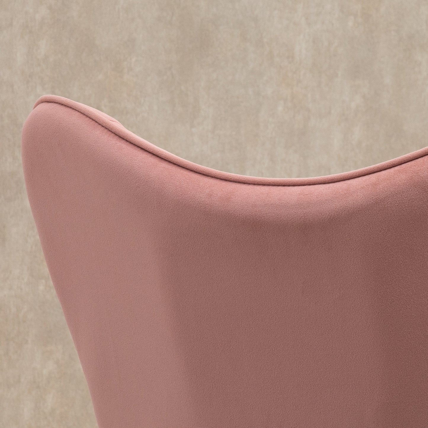 Schommelstoel – Relaxstoel – Wiegstoel – Schommelzetel – Stoel Met Fluweelbekleding – Roze – Houten Frame – Draagvermogen 150 kg
