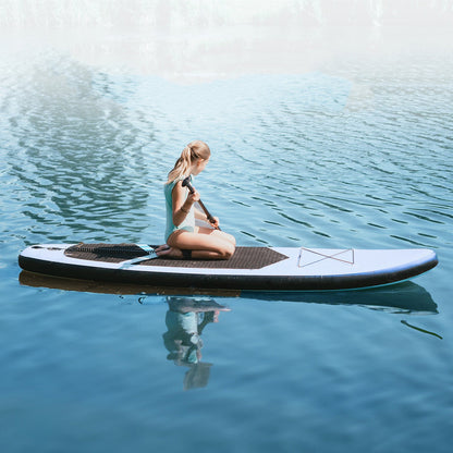 Opblaasbare SUP Board – Stand-Up Paddle Board – Peddelboard – Inflatable Board – Mintgroen Design – 285 Cm Lang – Draagkracht 150 Kg - QUORE