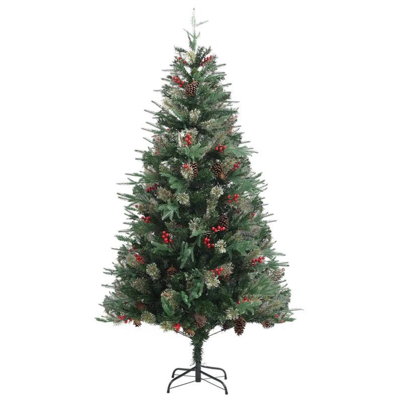 Kerstboom – Kunstkerstboom – Decoratieve Kerstboom – Groene Boom – Den – 195 cm Groot – Realistisch PVC & PE Materiaal