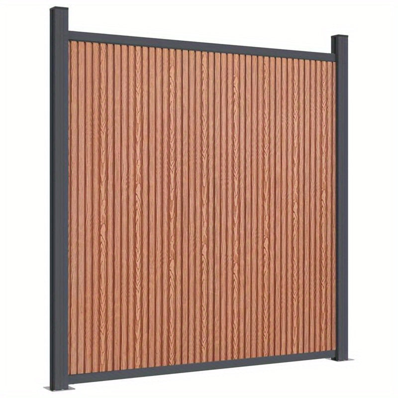 Tuinscherm – Tuinafscheiding – Schuttingpaneel – Privacyscherm – Bruin Houten Paneel – 180x186 cm – Weerbestendig & Eenvoudig Bevestigen