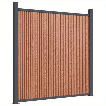 Tuinscherm – Tuinafscheiding – Schuttingpaneel – Privacyscherm – Bruin Houten Paneel – 180x186 cm – Weerbestendig & Eenvoudig Bevestigen