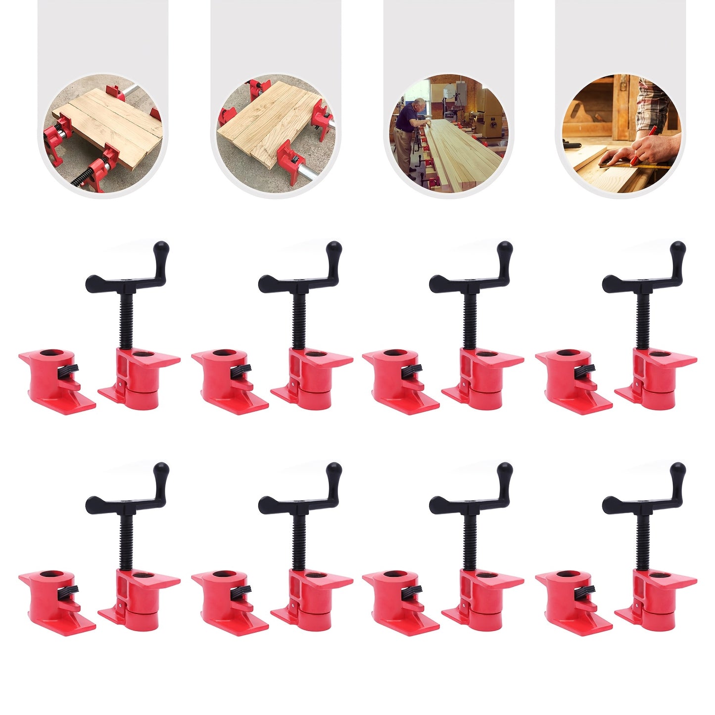 Slangklemmen – Buisspanners – Schroefklemmen – Buisklemmen – Buis Schroefklemmen – Set van 8 – Geschikt voor 3/4 inch (26,5 mm) pijp – Sterk IJzeren Materiaal