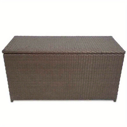 Opbergbox Tuin – Tuinkist – Tuinopbergbox – Berging – Tuinmeubelopslag – Bruin – Poly Rattan – 120x50x60 cm – Weerbestendig – Ruime Opbergruimte