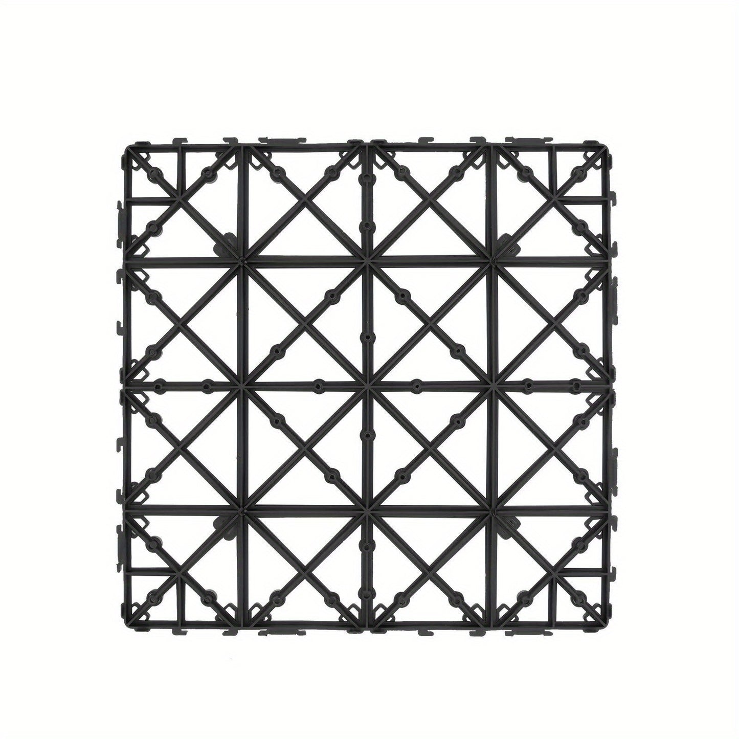 Vlondertegels – Tuintegels – Terrastegels – Balkonvloeren – Kliktegels – Kunststof Houtlook – 36 Stuks 30,3x30,3 cm – Waterdicht Met Drainagesysteem