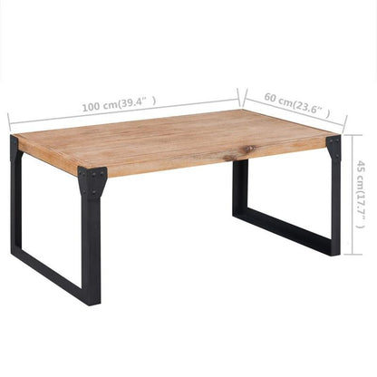 Coffee table 100x60x45cm solid acacia wood This Rectangular Solid Acacia Coffee Table is a lovely focal point bringing together functionality and style for any living area indoors or out without taking over your space making