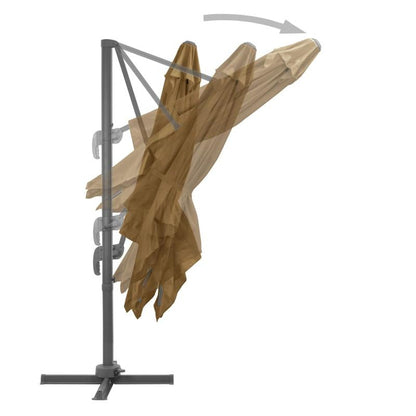 Zwevende Parasol – Hangparasol – Balkonparasol – Tuinparasol – Terrasparasol – 300x300 Cm – Aluminium Frame