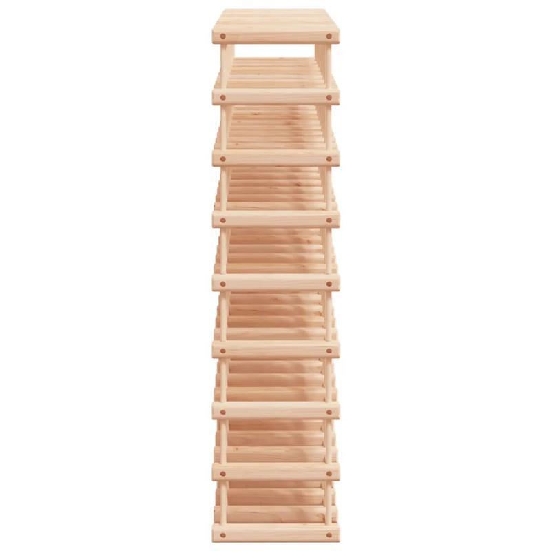 Wine Rack for 72 Bottles Measuring 90.5X23X90.5 Cm Made of Solid Pine Wood. The Wine Storage Rack Is Ideal for Use in Bars, Wine Cellars, Kitchens, Restaurants, And More.
