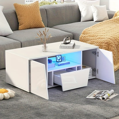 Salontafel – Koffietafel – Bijzettafel – Woonkamertafel – Nachtkastje – Multifunctioneel Lift-Top Ontwerp – Stevig Bamboe Frame