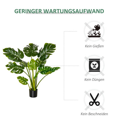 Kunstplant – Kunstbloem – Nepplant – Nepbloem – Groene Kunstplant – Voor Binnen en Buiten – Onderhoudsvriendelijk – 110 cm Hoog