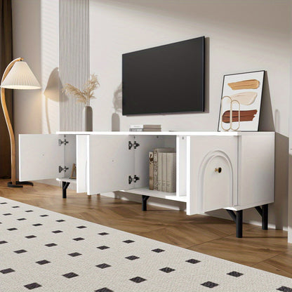 TV Meubel – TV Kast – Tv Meubel Modern – Tv Dressoir – Tv Meubel Wit – 160 cm Breed – Soft Close Deuren