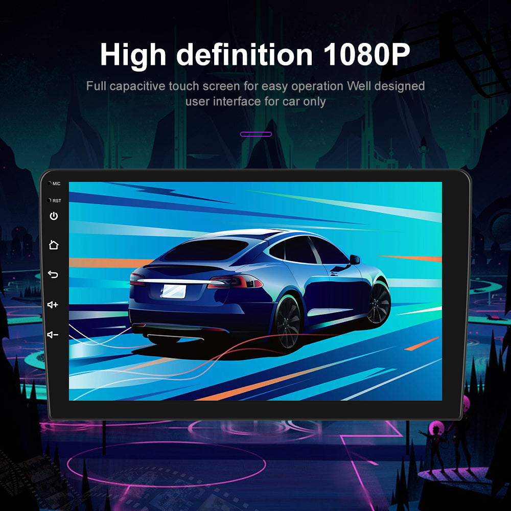 Touchscreen Radio – Multimediaspeler – Autostereo – GPS Navigatie – Android Auto – 9-Inch HD Scherm – Draadloos CarPlay & AHD Achteruitrijcamera met DVR