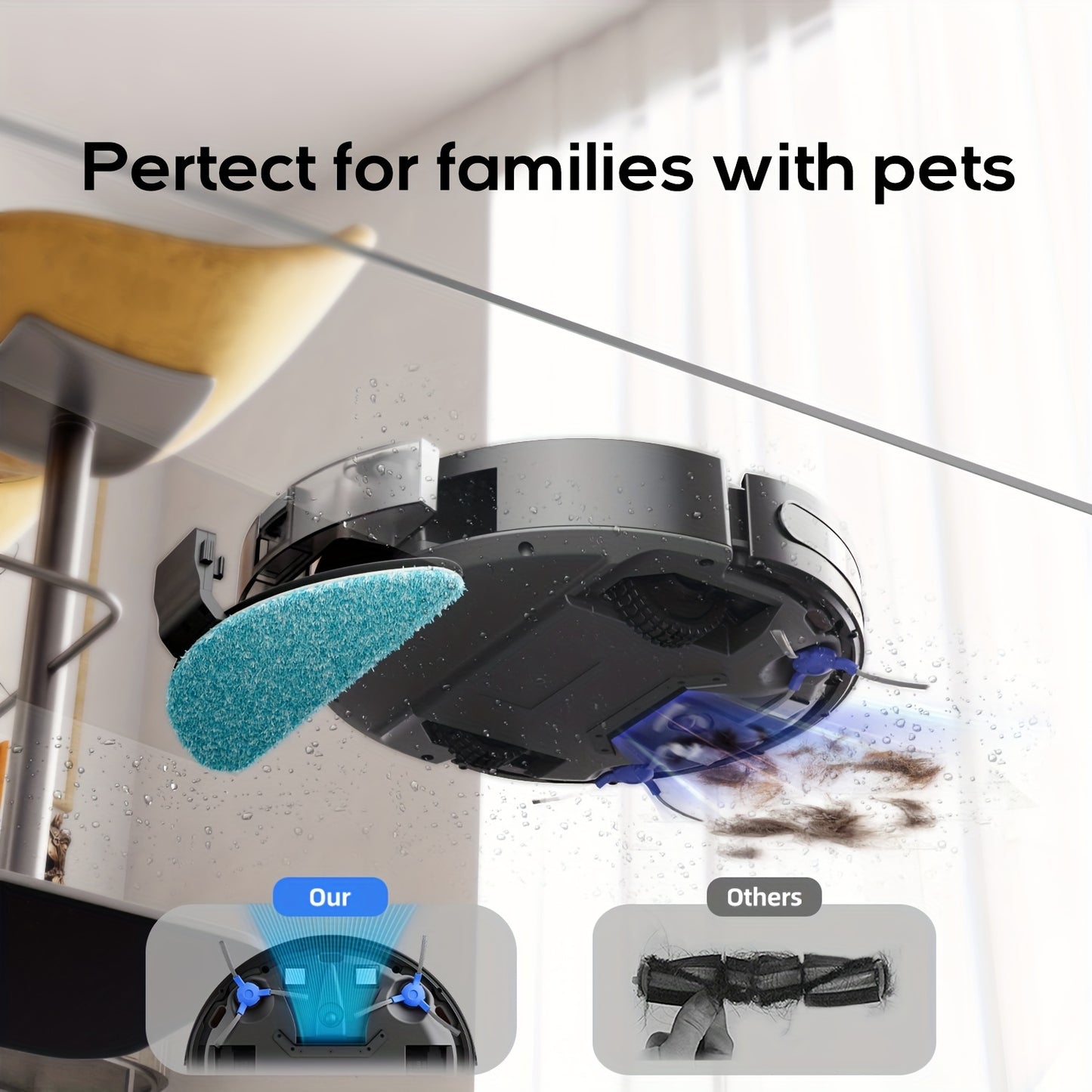 Robotic Vacuum Cleaner, Automatic Self-Charging, Robot Vacuum 4000Pa Powerful Suction, 120 Mins Runtime, Wi-Fi/App/Alexa Control, For Pet Hair, Hard Floor And Low-Pile Carpet.