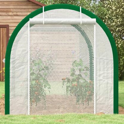 Kassenhuisje – Kas – Tuinkas – Plantenkas – Tunnelkas – Gegalvaniseerd Stalen Frame – Roll-Up Deur – 3,58 x 2,1 x 2,1 m – Geschikt Voor Tuin En Balkon
