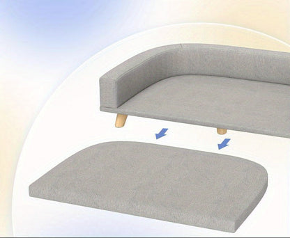 Hondenbank – Huisdierenbank – Hondensofa – Hondenbed – Kattenbank – Verhoogd Comfort – Slijtvast Stof – Scandinavisch Design – Voor Grote Honden