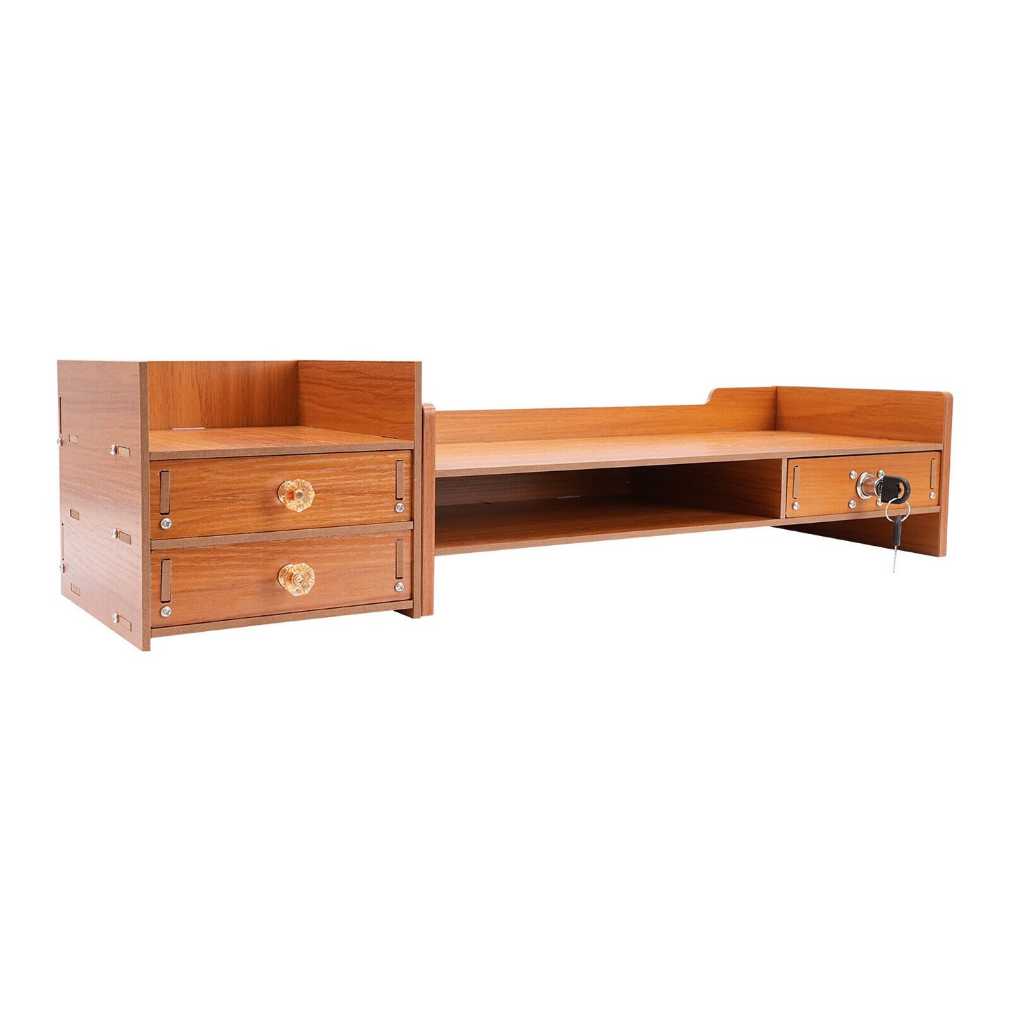 Bureau Organizer – Bureaurek – Desk Organizer – Opbergdoos – Documentenhouder – Houtkleur – Stevig Duurzaam Materiaal – Compact Formaat
