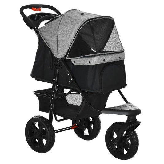 Hondenbuggy – Wandelwagen – Dierenwagen – Hondenwagen – Huisdierenwagen – Vouwbaar Ontwerp – Luchtbanden – Stevig IJzeren Frame – Geschikt Tot 25 kg