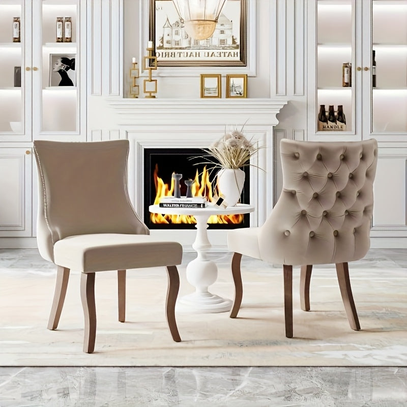 Eetkamerstoel – Stoel – Dining Chair – Zitstoel – Zitting – Mustard Geel – Katoenen Vulling – Stevig Lichtgewicht Frame