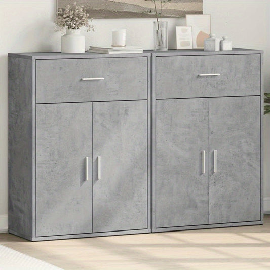 Sideboards 2 st 60x30x84cm edited wood concrete gray Practical and removable
