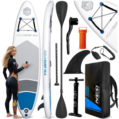 SUP Board – Stand Up Paddleboard – Inflatable SUP – Paddle Board – Waterboard – Lichtgewicht & Compleet Set – 320x84x15 cm Drop Stitch