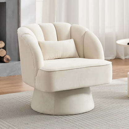 Draaifauteuil – Fauteuil – Loungestoel – Relaxstoel – Zitzak – 360° Draaibare Velvet Bekleding – Comfortabele Ergonomische Loungestoel