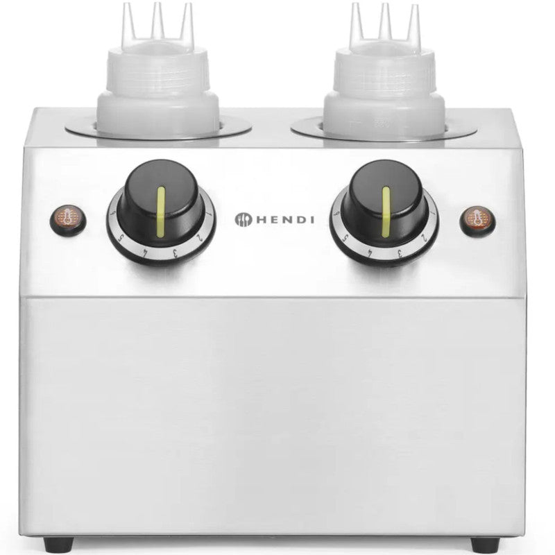 Sauzenwarmer – Sausverwarmer – Thermo Sauzenhouder – Elektrische Sausflesverwarmer – Dubbele Sausverwarmer – 2 Verwarmingszones – RVS Behuizing – Instelbare Temperatuur 30-65°C