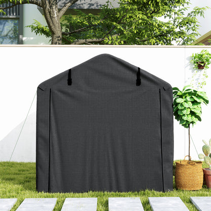 Garagecaravanhoes – Opbergtent – Beschermhoes – Stallingstent – Afdekhoes – Waterdicht – UV-bestendig – 220x157x165 cm – Met Ritsdeur