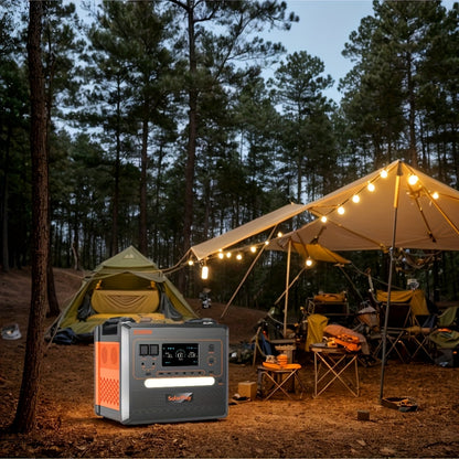 Powerstation – Draagbare Generator – Noodstroomvoorziening – Camping Accu – Mobiele Powerbank – 2500W Continu, 400W Snelladen Zonnepanelen