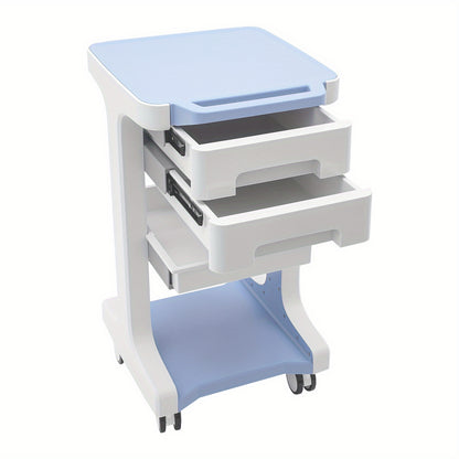 3-laags Opbergtrolley – Beauty Trolley – Opbergwagen – Mobiele Kar – Salonwagen – Compact Design – Duurzaam ABS Materiaal