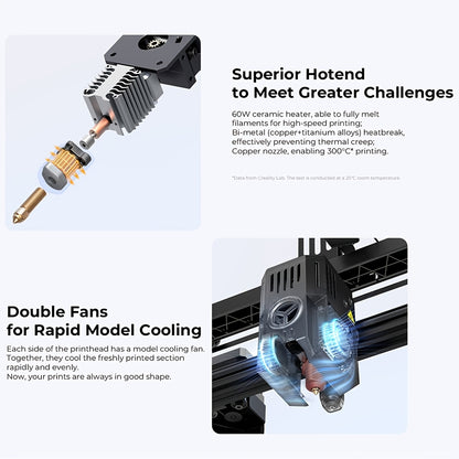 3D-printer – 3D-printapparaat – 3D-printingmachine – 3D-modelprinter – FDM-printer – Hoge printsnelheid 500 mm/s – Auto leveling met one-touch calibratie