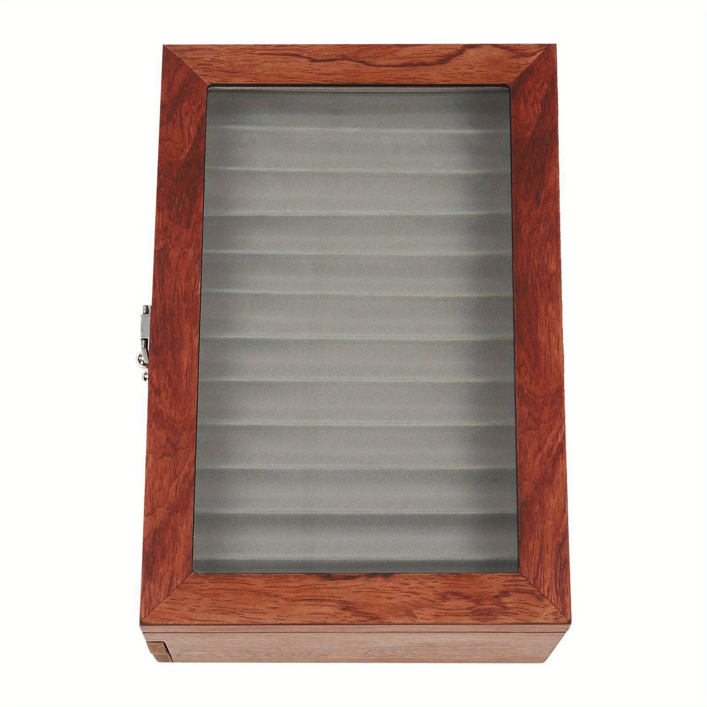 Penbox – Pennendoos – Pennenhouder – Bureau Organizer – Pennenetui – Massief Rozenhout – 34 Vakjes – Veilige Sluiting