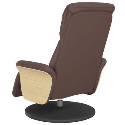 Relaxfauteuil – Relaxstoel – Loungefauteuil – Draaifauteuil – Verstelbare Fauteuil – Kunstleer – 360° Draaibaar – Verstelbare Rugleuning 105-125°