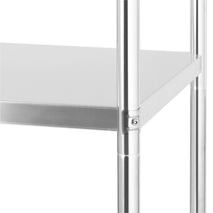 Metal Warehouse Gastronomic Shelving Unit Up to 200 Kg, 60 X 40 X 180 Cm
